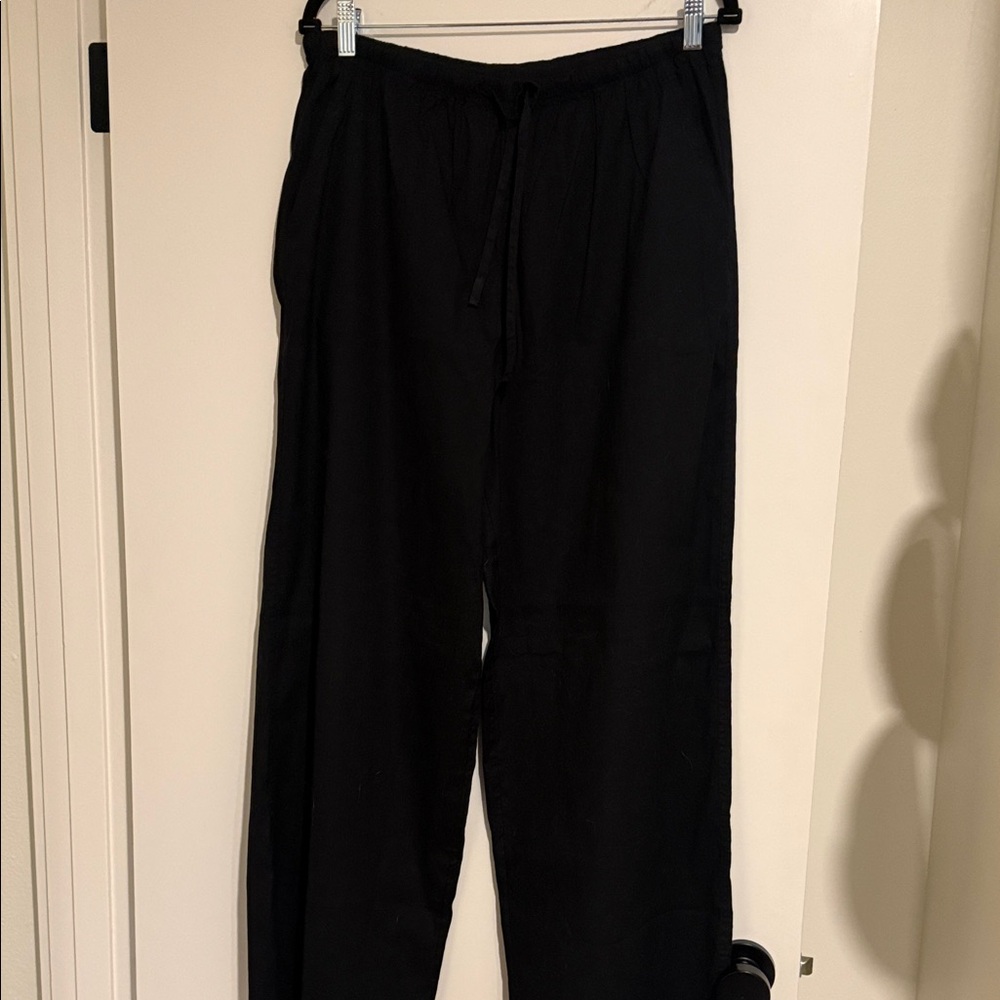 Athleta Paradise Mid Rise Wide Leg Black Women's Pant - Medium - Picture 2 of 6